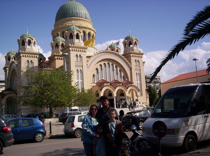 family in Patras, Greece May 2010