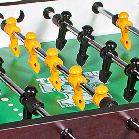 foosball men close up