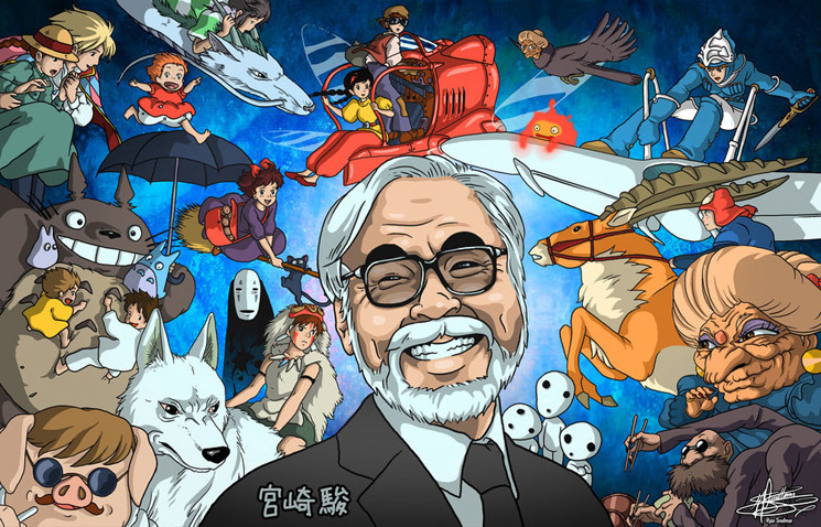 miyazaki movies collage