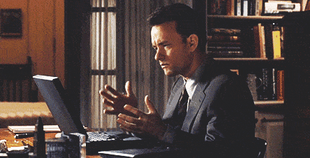 tom hanks trying to write