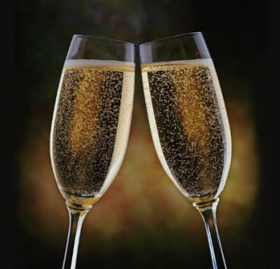 champagne glasses