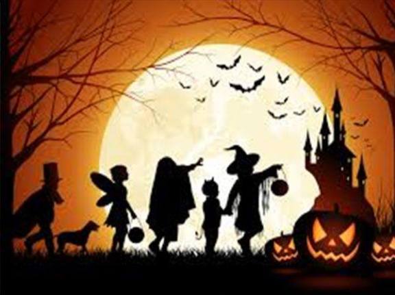 Halloween cartoon silhouette pic