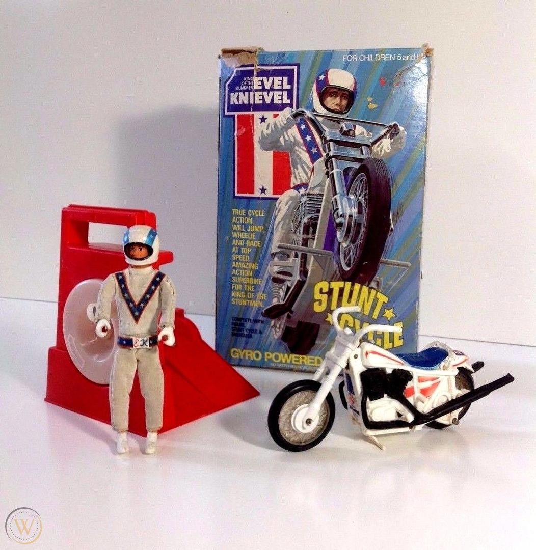 Evil Knievel stunt cycle