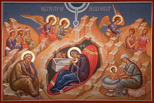 nativity icon card
