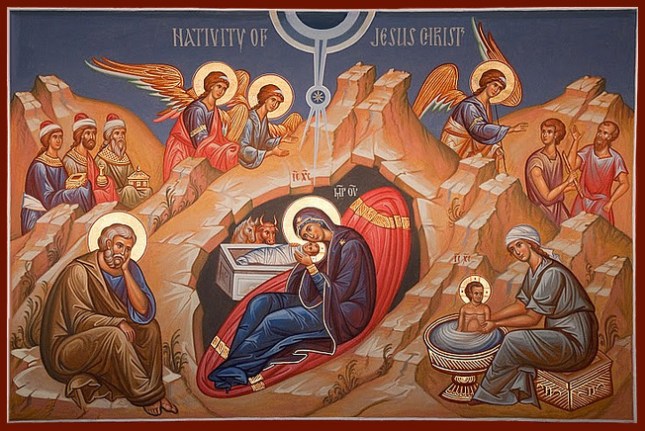 nativity icon card